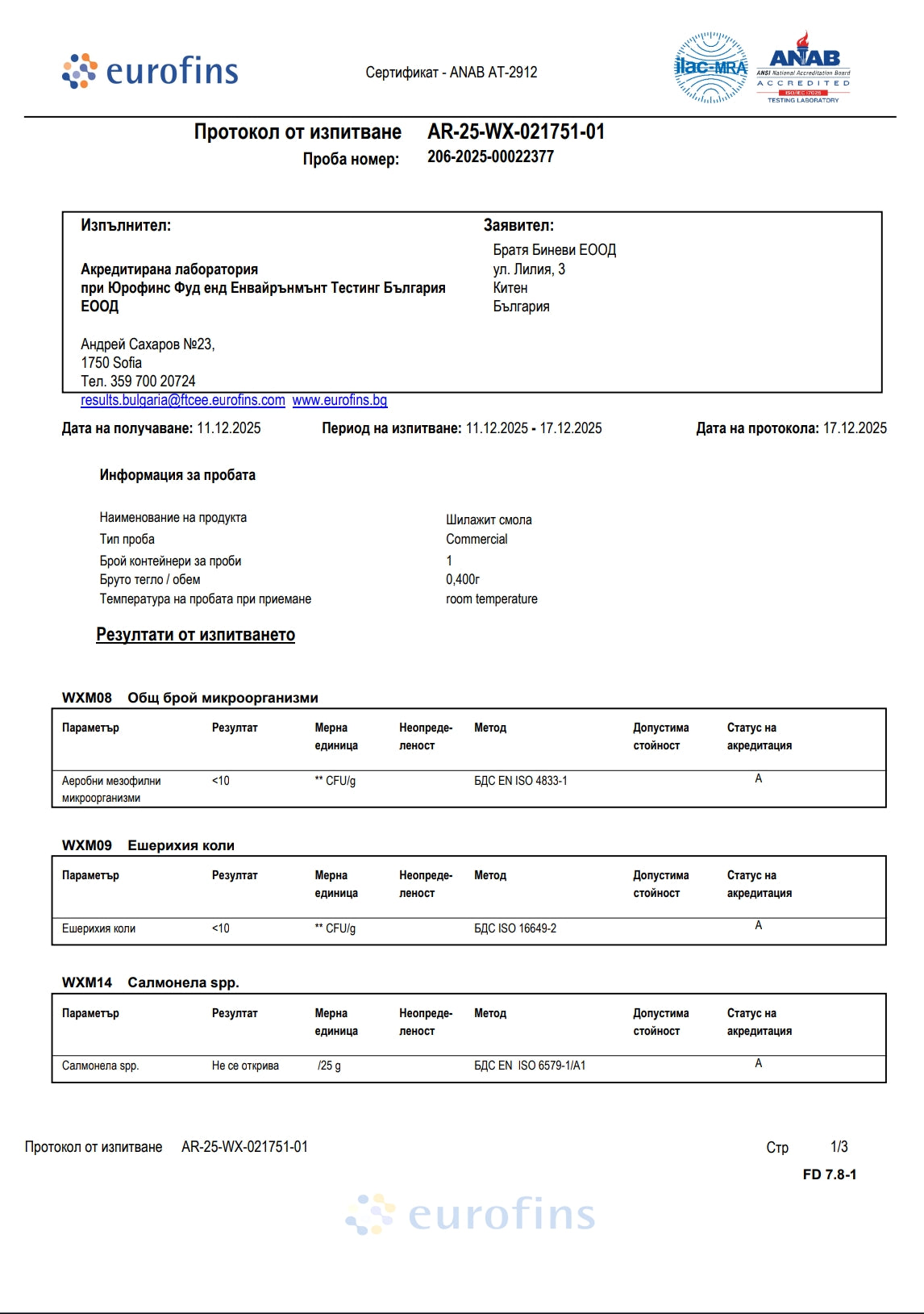 шиладжит-изследване-eurofins-българия-тестван