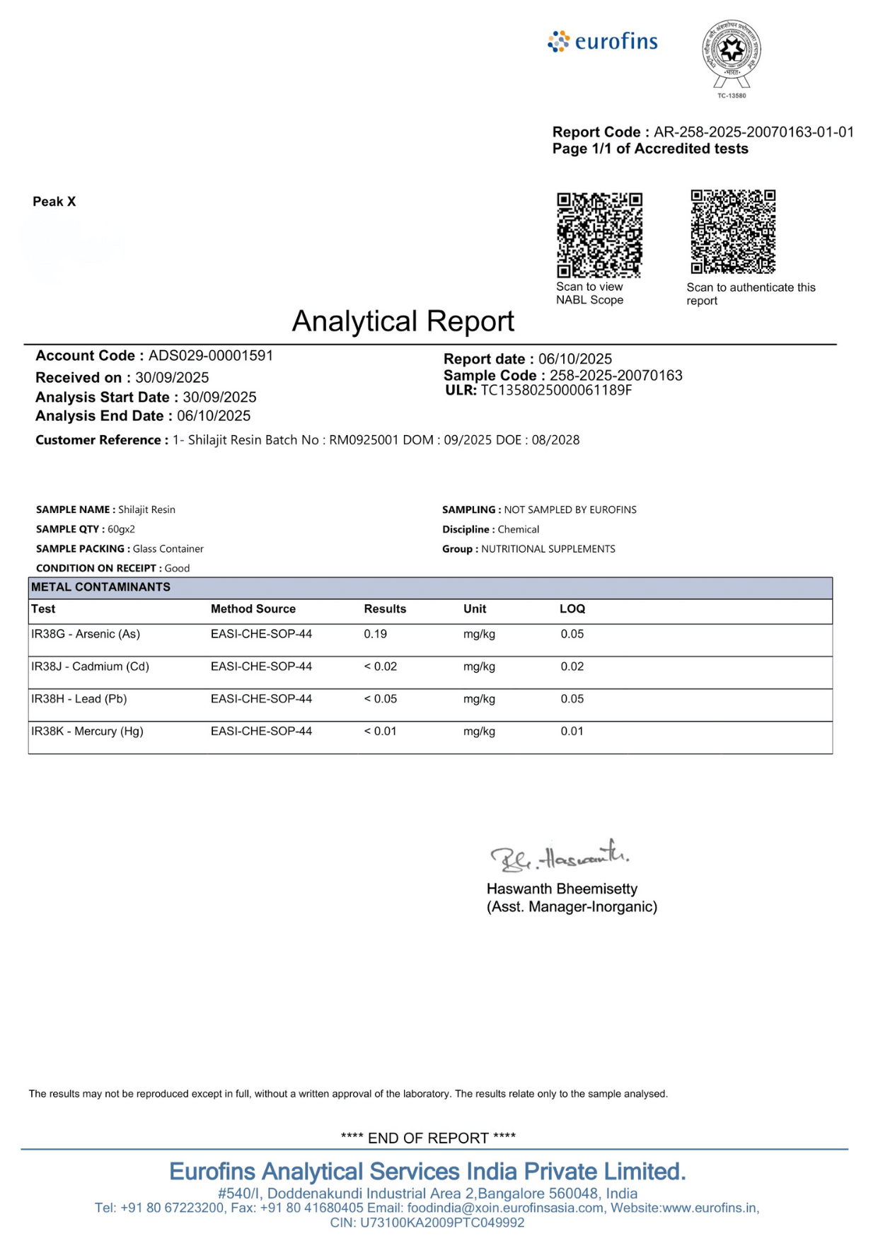 eurofins-шиладжит-изследване-peakx-истински